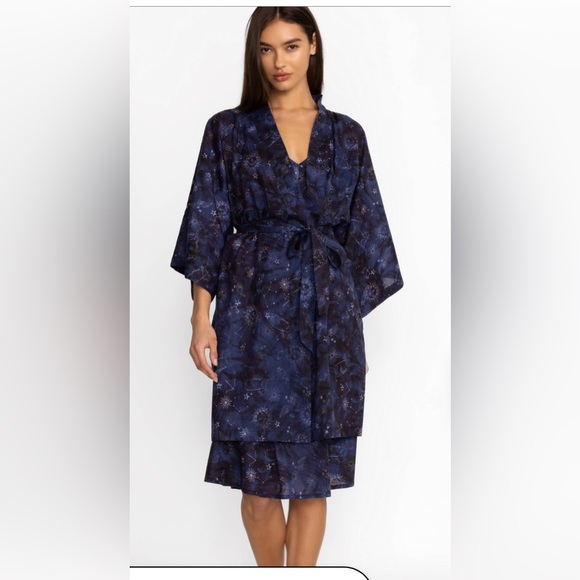 NWT Johnny Was Bejewel Midnight Blue Women's Robe XL - Picture 1 of 7